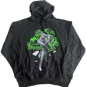 Batman Joker Graphic Hoodie Men’s XL Black DC‎ Comics Licensed